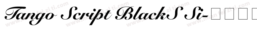 Tango Script BlackS Si字体转换